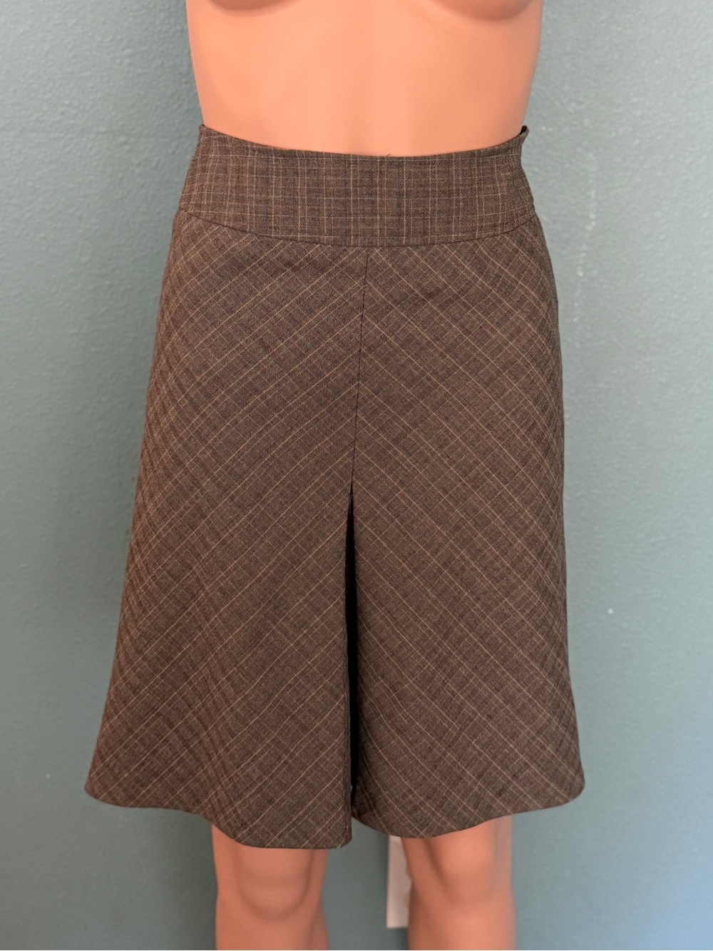 The Limited Brown Plaid skirt